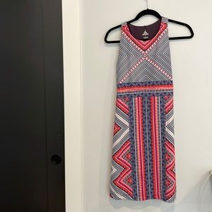 PRANA high cut tank top dress, built in bra